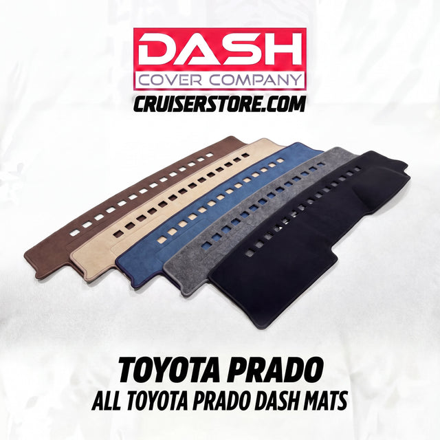 Dash mats for the Toyota Prado 90, 120 and 150 Series