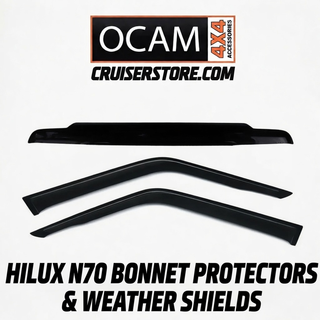 Bonnet protectors and weather shields for Toyota Hilux N70