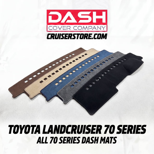 Aftermarket Land Cruiser 70 Series range (76, 78, and 79) Series LandCruiser Dash Mats dash cover company 