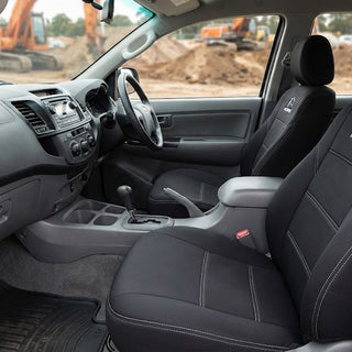 Razorback neoprene seat covers for Toyota Hilux N80 SR cloth seats
