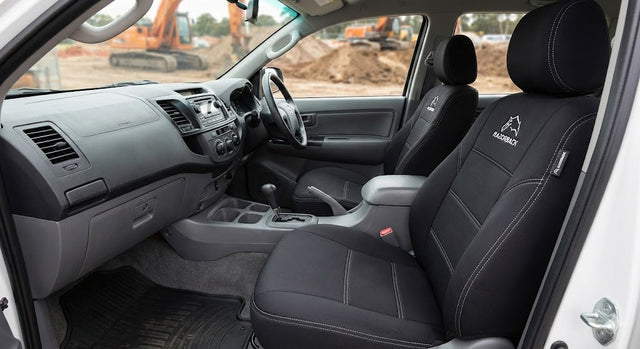 Razorback neoprene seat covers for Toyota Hilux N80 SR cloth seats