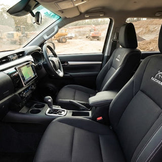 Razorback neoprene seat covers for Toyota Hilux N80 SR5, Rugged X and Rogue
