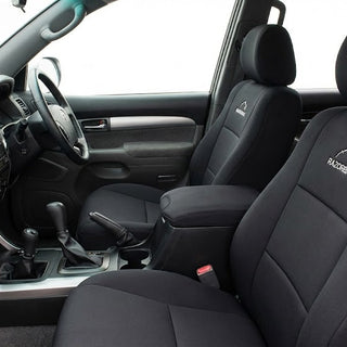Razorback neoprene seat and console covers for Toyota Prado 120 Series GX and GXL