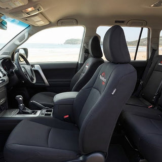 Razorback neoprene seat covers for Toyota Prado 150 Series post-facelift 5 seater