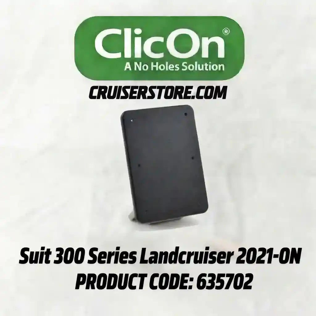 Black product with ClicOn branding on a white background