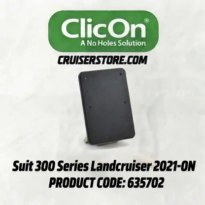 Black product with ClicOn branding on a white background