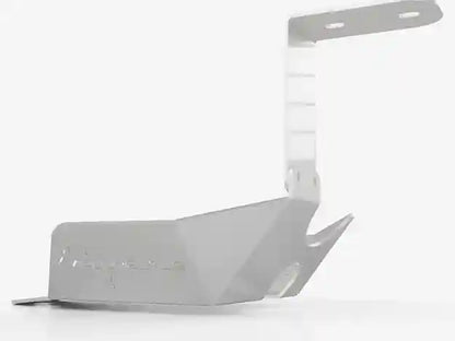 Metallic car spoiler on a white background