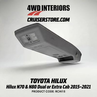 4WD-Interiors-Roof-Console-RCHl15-Toyota-Hilux-N70-N80 Dua-or-Extra-Cab-2015–2021