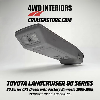 4WD-Interiors-Roof-Console-Suitable-for-Toyota-Landcruiser-80-Series-GXL-Diesel-with-Factory-Binnacle-1995-1998-RC80GXL95