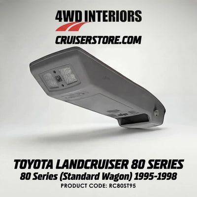 4WD-Interiors-Roof-Console-Suitable-for-Toyota-Landcruiser-80-Series-Standard-Wagon-1995-1998- RC80ST95