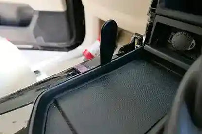 Car console with ClicOn Dash Mount 