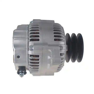 Car alternator on a white background