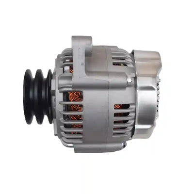 Car alternator on a white background