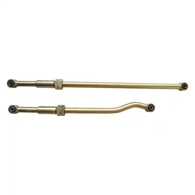 Two rods with spherical ends on a white background