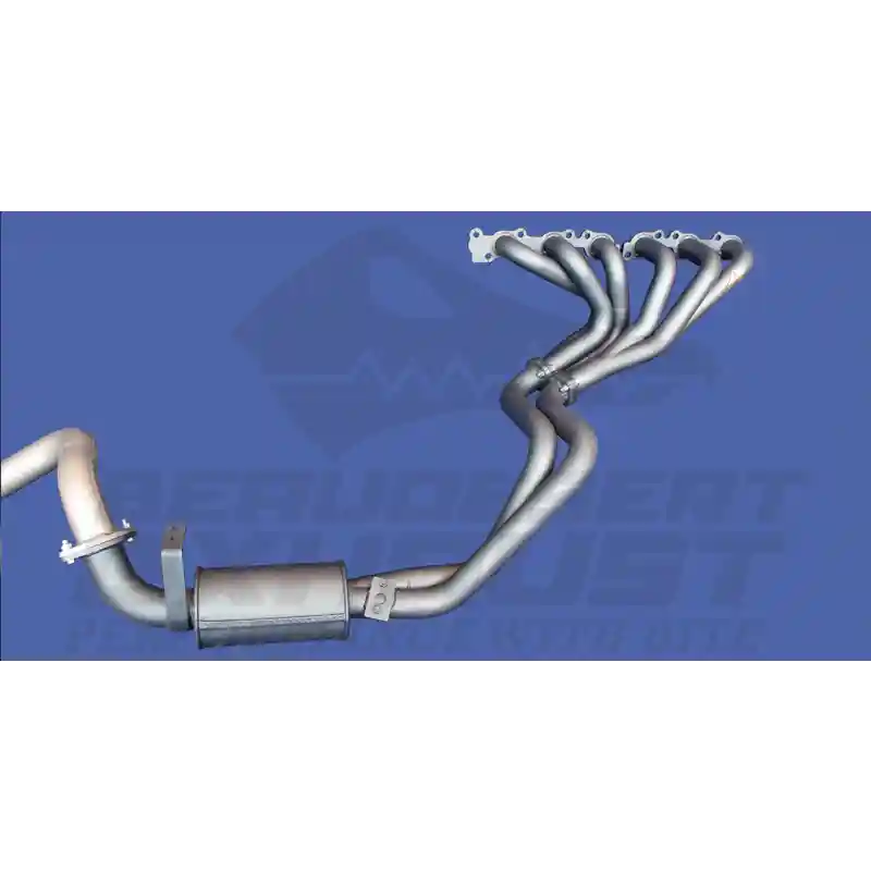 Beaudesert Exhaust on a blue background with a brand logo.