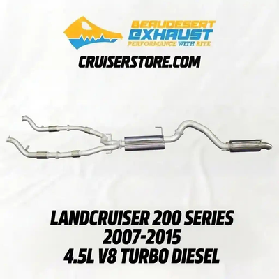 Exhaust system for LandCruiser 200 Series.