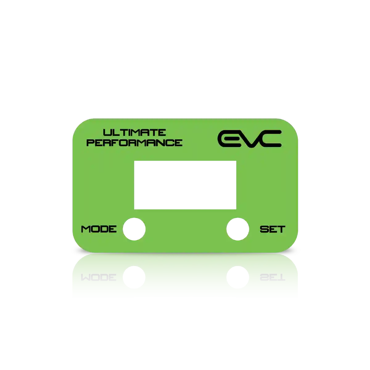 Green controller Faceplate with 'Ultimate Performance' and 'EVC' branding on a white background