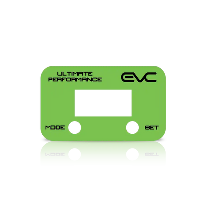 Green controller Faceplate with 'Ultimate Performance' and 'EVC' branding on a white background