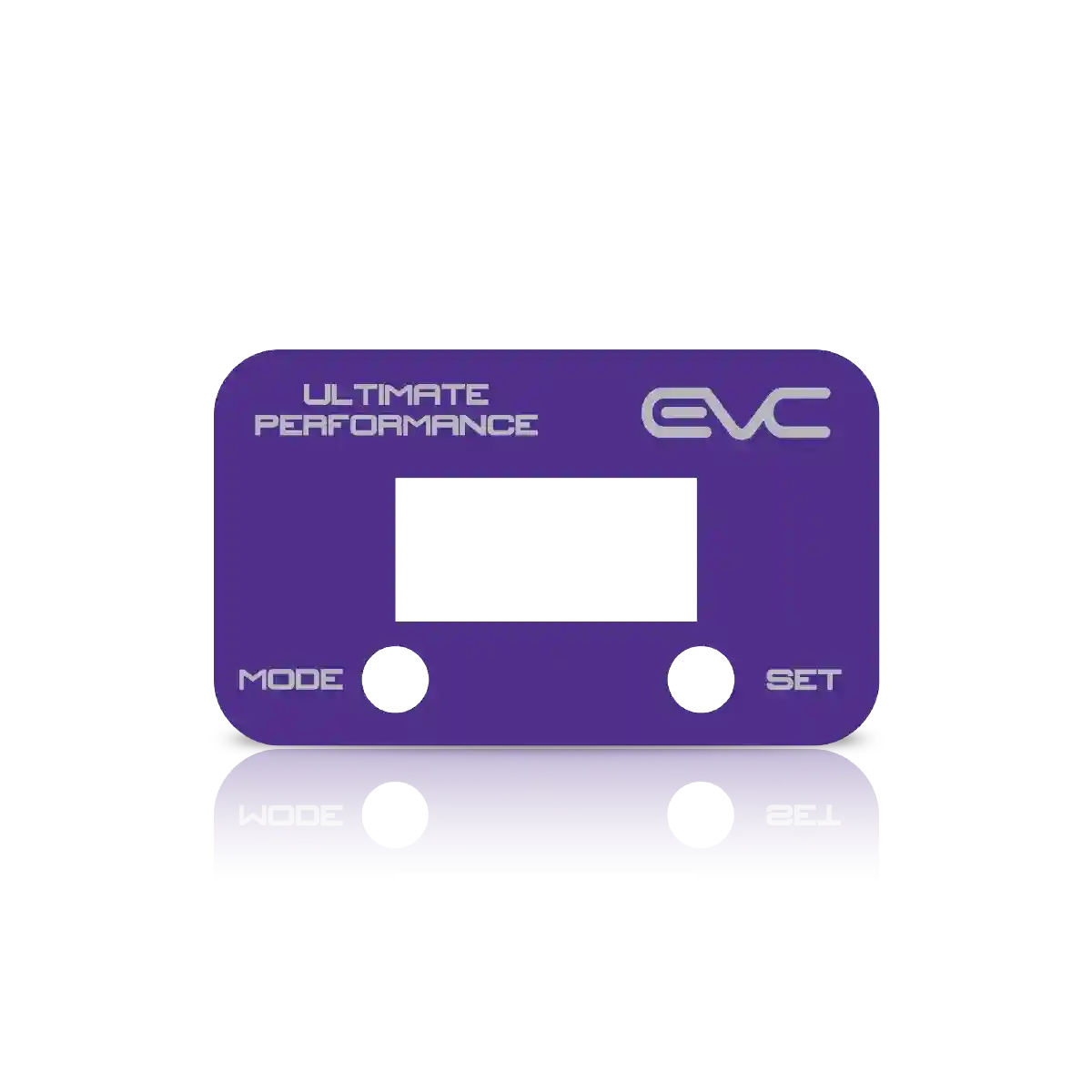 Purple controller Faceplate with 'Ultimate Performance' and 'EVC' branding on a white background