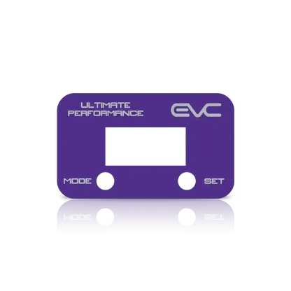 Purple controller Faceplate with 'Ultimate Performance' and 'EVC' branding on a white background