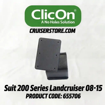 ClicOn product for Landcruiser 200 Series on a white background with branding and product code.