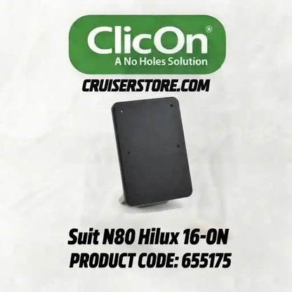 Black product with ClicOn branding on a white background