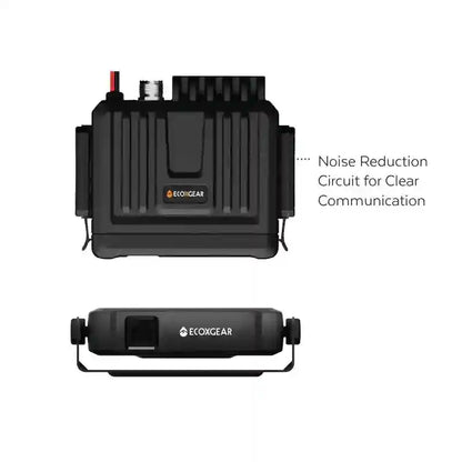 Two black electronic devices with 'Ecoxgear' branding on a white background.