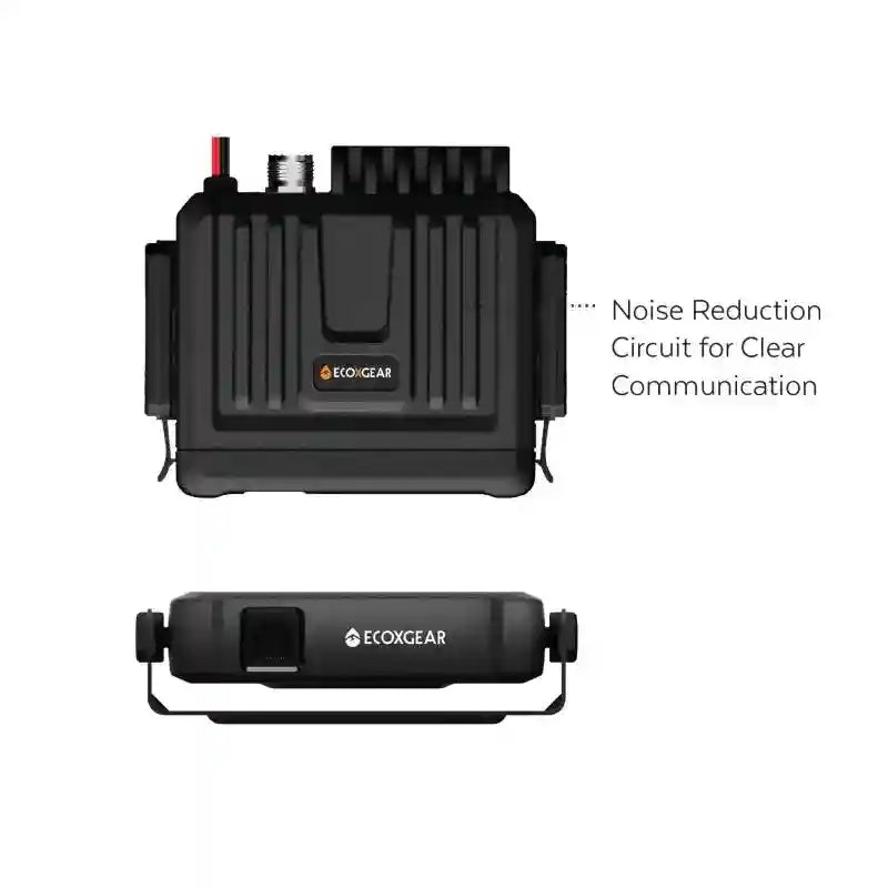 Two black electronic devices with 'Ecoxgear' branding on a white background.