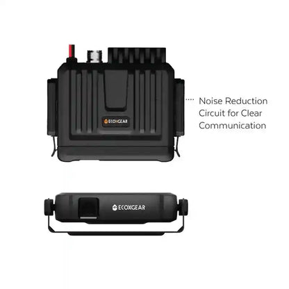 Two black electronic devices with 'Ecoxgear' branding on a white background.