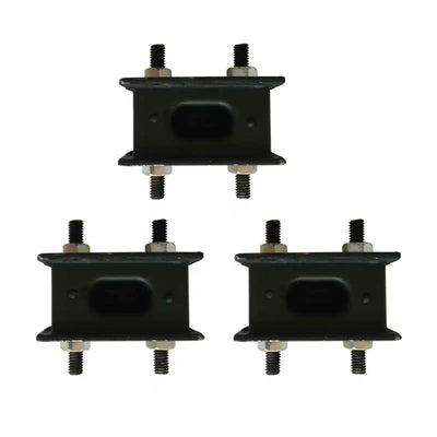 Four black Rubber Exhaust Mounts