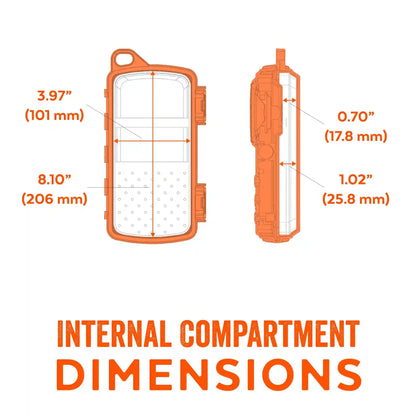 Measurement chart of EcoExtreme 2 with dimensions labeled on a white background