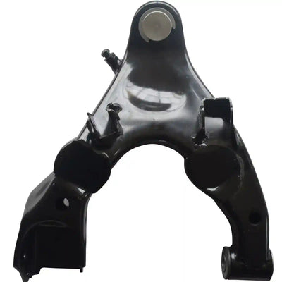 Black metal Front Lower Control Arm on a white background