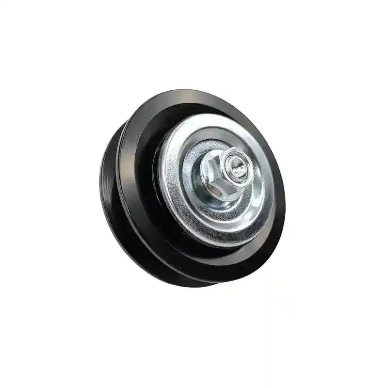 Pulley system component on a white background