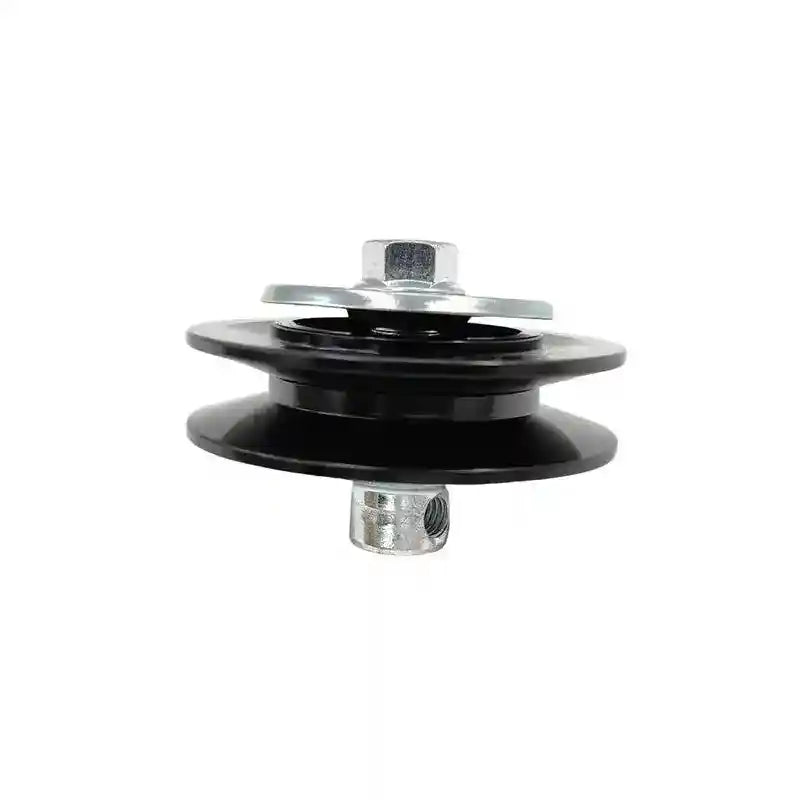 Black Idler Tensioner Pulley on a white background