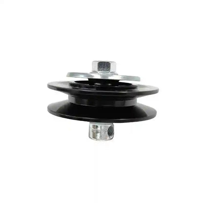 Black Idler Tensioner Pulley on a white background