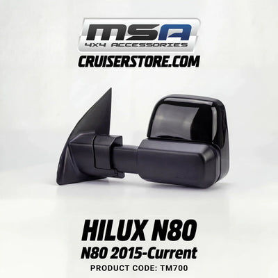 MSA-4x4-Towing-Mirrors-suitable-for-Hilux-N80-2015-Current-Black-Electric-TM700