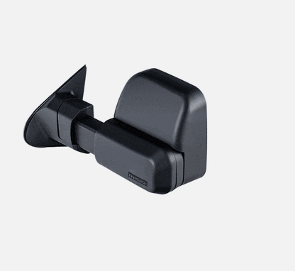 black manual towing mirror