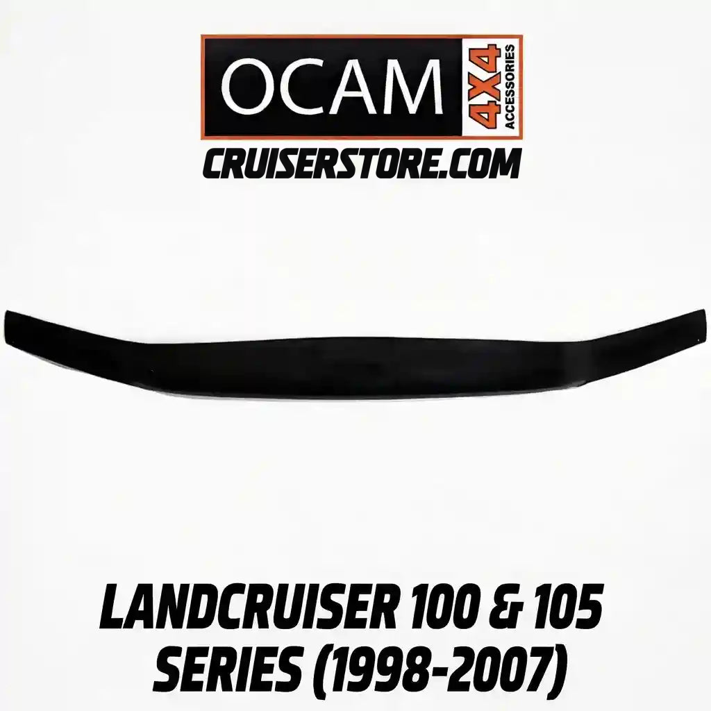 OCAM 4X4 Bonnet Protector for Landcruiser 100 & 105 series with OCAM branding on a white background.