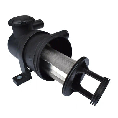 Black Oil Catch Can on a white background