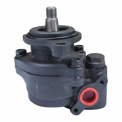 Power Steering Pump with various bolts and a red ring on a white background