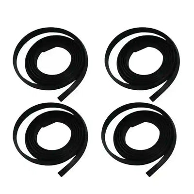 Four Rubber Seals on a white background