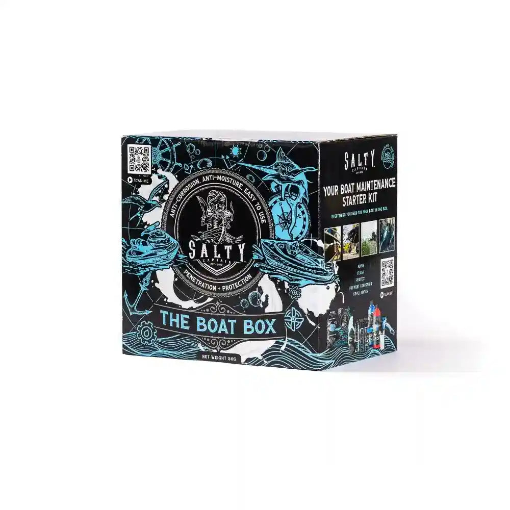 Salty Boat Box packaging on a white background