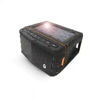 Sol Jam with textured black casing on a white background