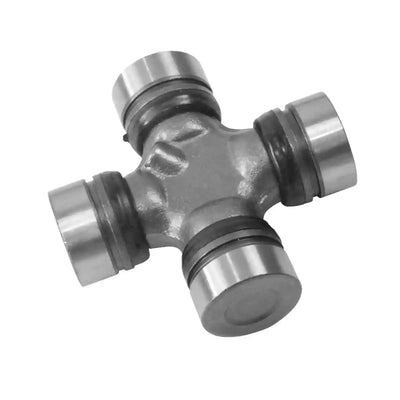 Metal universal joint on a white background