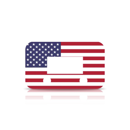 controller Faceplate with American flag design on a white background