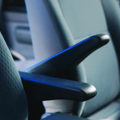 Close-up of Dual Folding Armrest Kit