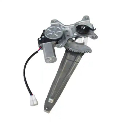 Car window regulator with motor on a white background