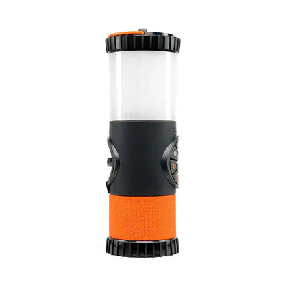 Black and orange lantern on a white background