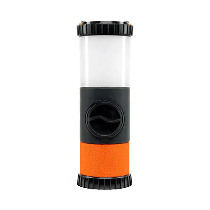 Tangent lantern with black top and orange bottom on a white background