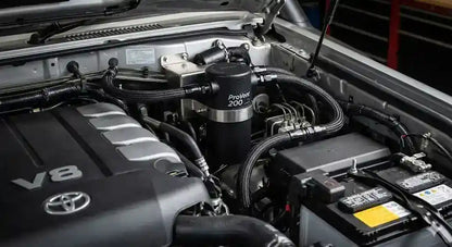 ProVent 200 Catch Can Kit installed in Toyota LandCruiser VDJ79 engine bay